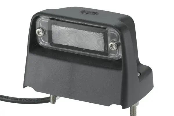 Lumina numar inmatriculare (LED, 12 24V, culoare: gri, culoare sticla: transparent, 63x93mm, lungime cablu: 1300mm, conector: SUPERSEAL) potrivit KOGEL; SCHMITZ