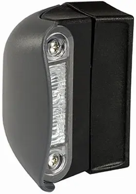 Lumina numar inmatriculare (LED, 12 24V, culoare: negru, culoare sticla: transparent, 57x85mm, lungime cablu: 2500mm)