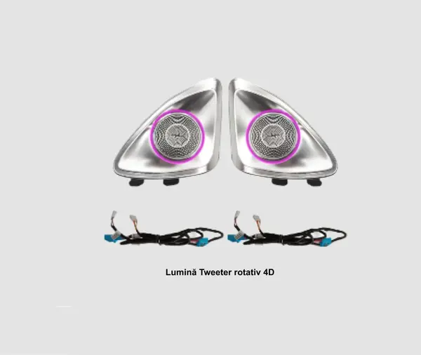 Lumini ambientale dedicate Mercedes-Benz E CLASS W213 2017-2023, RGB Acrilice 2 in 1 Statice cu efect RGB, Control din Aplicatie Bluetooth / Buton