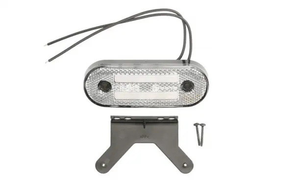 Lumini clarificare stanga dreapta, alb, LED, inaltime 41mm; latime 115mm; adancime 20mm, in relief, lungime cablu 220mm, cu cuier, 12 24V