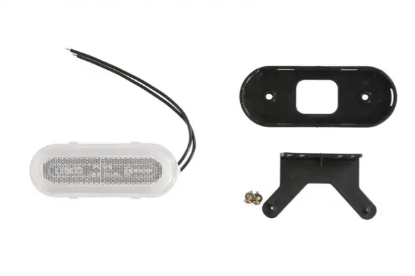 Lumini clarificare stanga dreapta, alb, LED, inaltime 49mm; latime 124mm; adancime 20mm, in relief, lungime cablu 220mm, cu cuier, 12 24V (tip: neon)