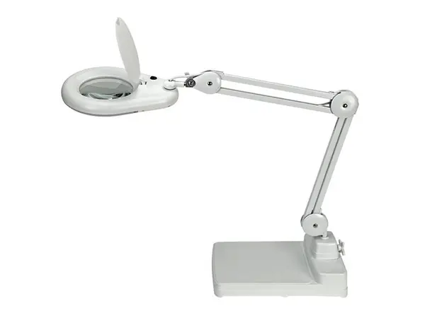 Lupă de masă cu iluminare suport pedestal Geti GDM 15