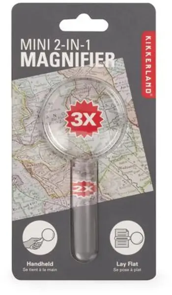 Lupă dublă Kikkerland - Mărire de 2x și 3x