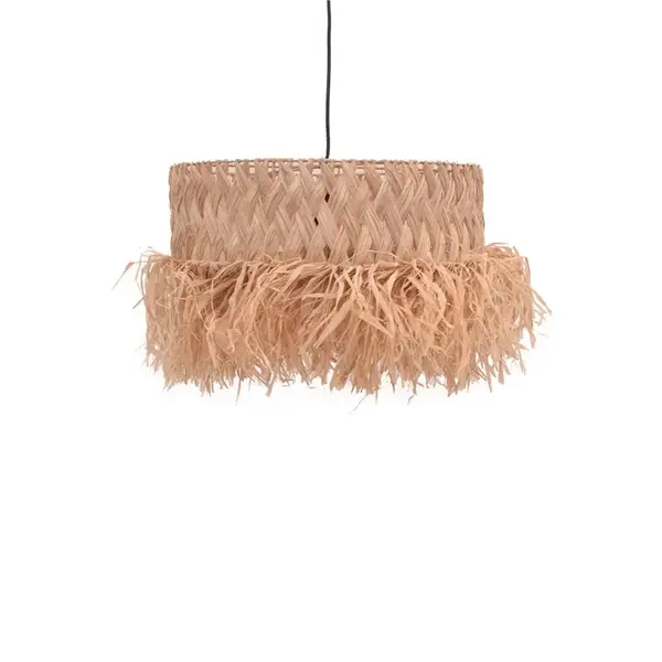 Lustra Annhele din fibre eco culoare naturala 50x50x35+ cm
