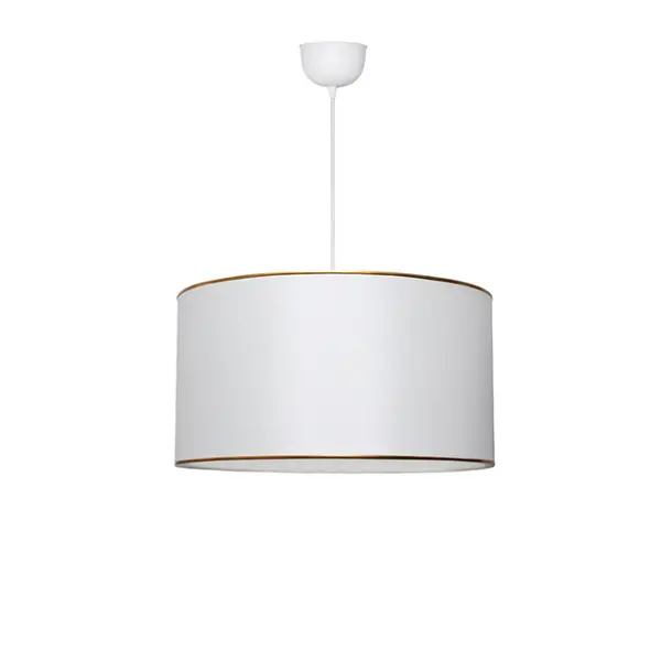 Lustra cu o singura lumina PWL-1091, E27 alb-auriu, 38x70cm