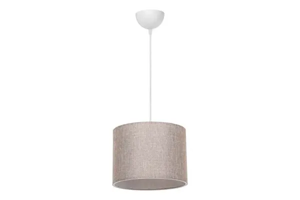 Lustra cu o singura lumina PWL-1115, E27 alb-bej natural, 22x60cm