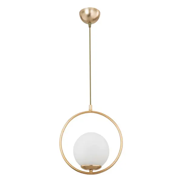 Lustra cu o singura lumina PWL-1193, E27 auriu, 26x75 cm