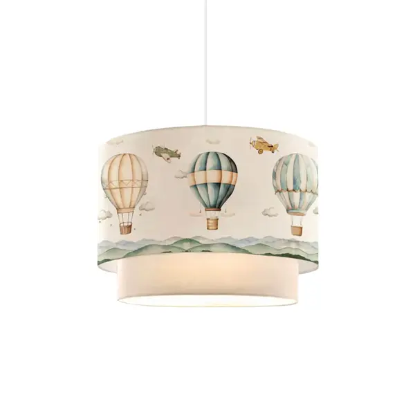 Lustra de tavan pentru copii Balon, crem, D30x20 cm