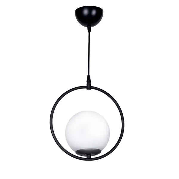 Lustra Elias Elias E27 alb-negru D25x56cm