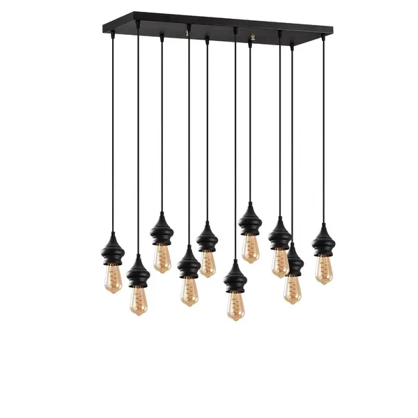 Lustra Exolamp, Negru, 80x28x107 cm