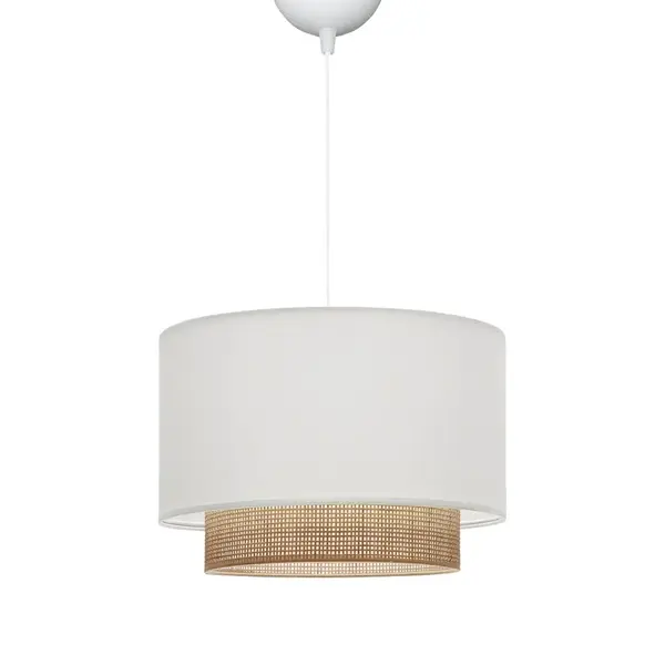 Lustra Newbay material alb-natural 30x30x20+ cm