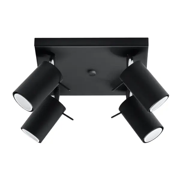Lustra Ring Negru 25x25x16 cm