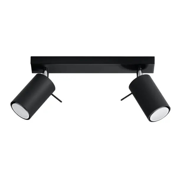 Lustra Ring Negru 30x6x16 cm