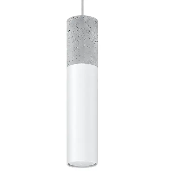 Lustra suspendata Borgio Alb 8x8x105 cm