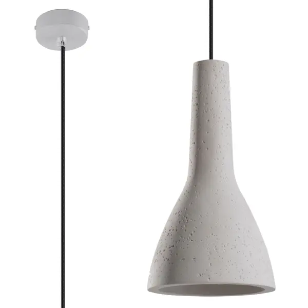 Lustra suspendata Empoli Gri 17x17x132 cm