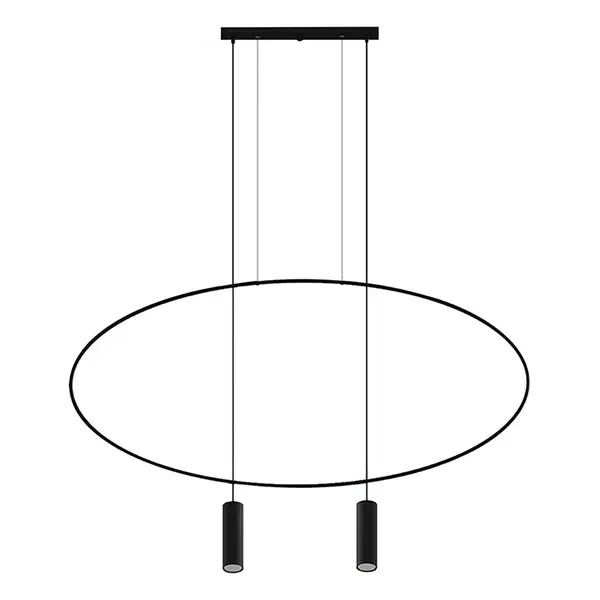 Lustra suspendata Holar Negru 131x6x170 cm