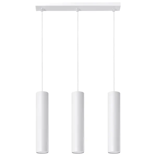 Lustra suspendata Lagos Alb 45x6x90 cm