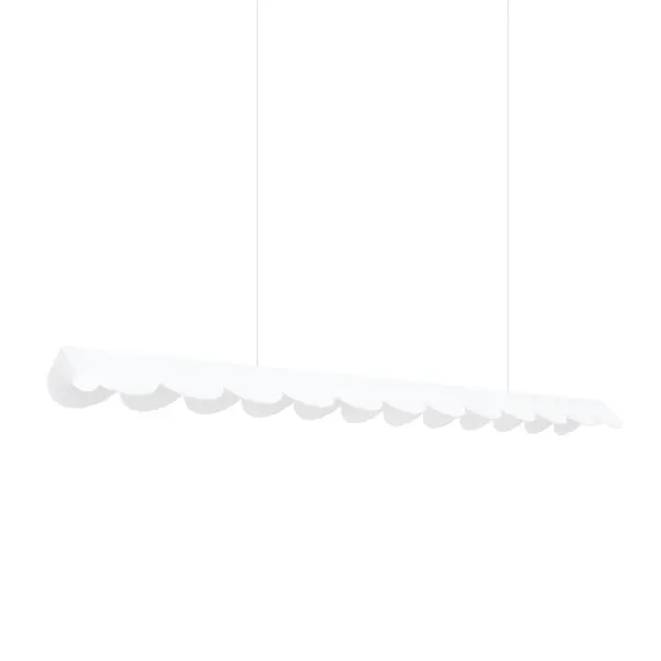 Lustra suspendata LED Biscuit Alb 4000K 131x13x200 cm