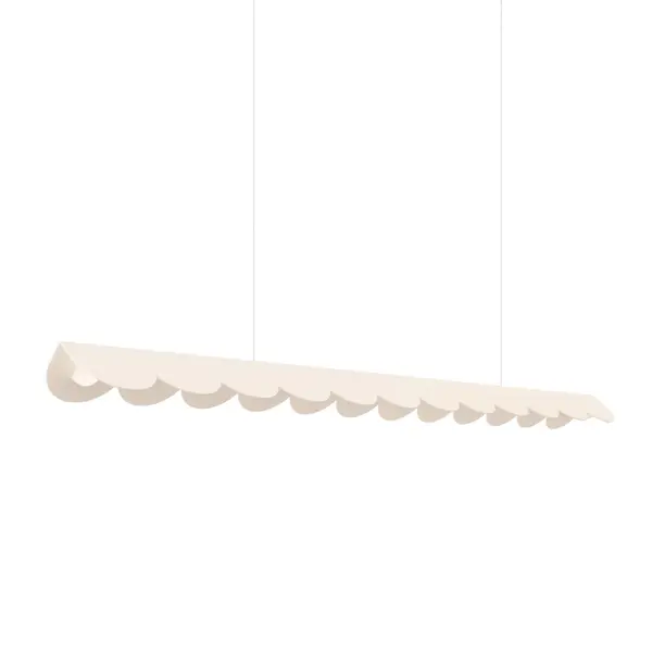 Lustra suspendata LED Biscuit Bej 4000K 131x13x200 cm