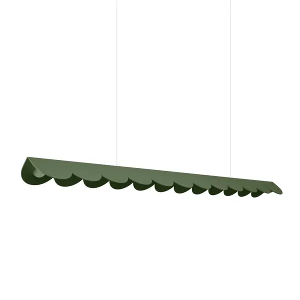 Lustra suspendata LED Biscuit Olive 4000K 131x13x200 cm