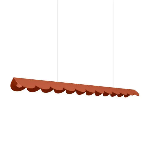 Lustra suspendata LED Biscuit Rosu 3000K 131x13x200 cm