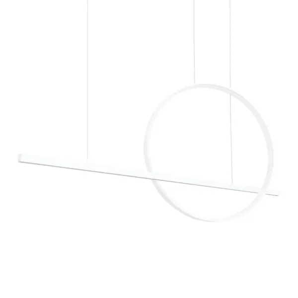 Lustra suspendata LED Glad Alb 4000K 120x20x212 cm