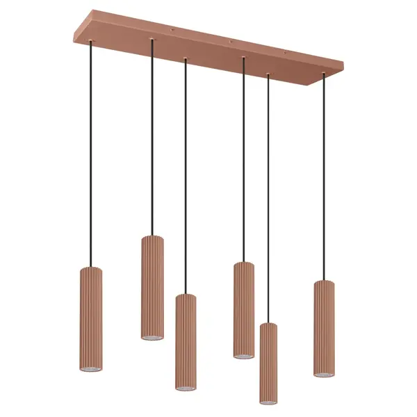 Lustra suspendata LED Ivar 6L Mocha 3000K 80x20x200 cm