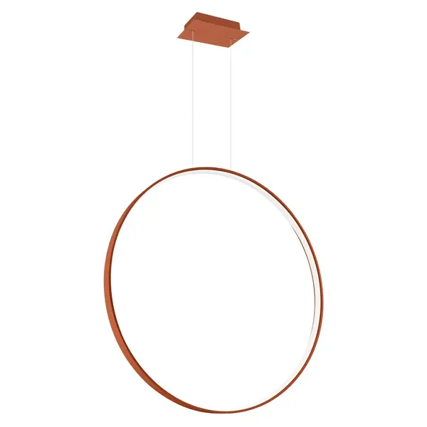 Lustra suspendata LED Rio 78 Rosu 4000K 78x16x150 cm