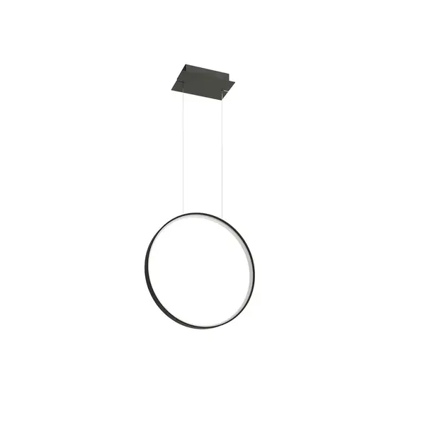 Lustra suspendata LED Rio Negru 3000K 55x16x150 cm