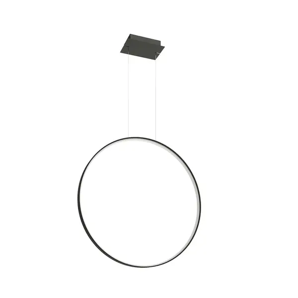 Lustra suspendata LED Rio Negru 4000K 78x16x150 cm