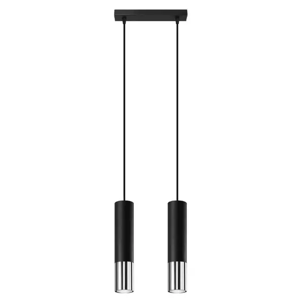 Lustra suspendata Loopez Argintiu 30x6x90 cm