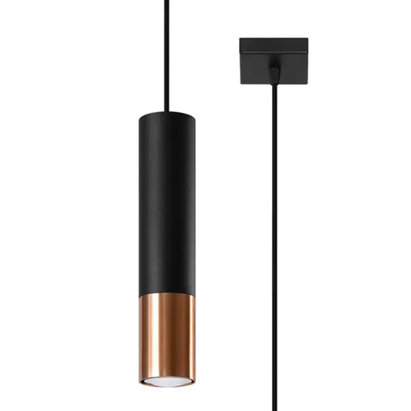 Lustra suspendata Loopez Cupru 8x8x100 cm