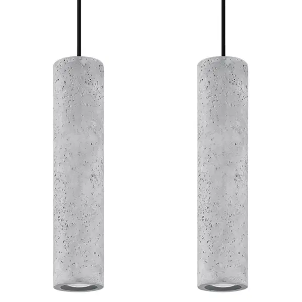 Lustra suspendata Luvo Gri 30x6x90 cm