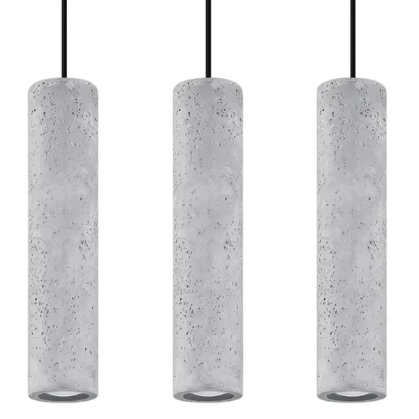 Lustra suspendata Luvo Gri 45x6x90 cm