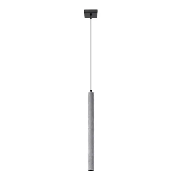 Lustra suspendata Pastelo din beton Gri 3.5x3.5x120 cm