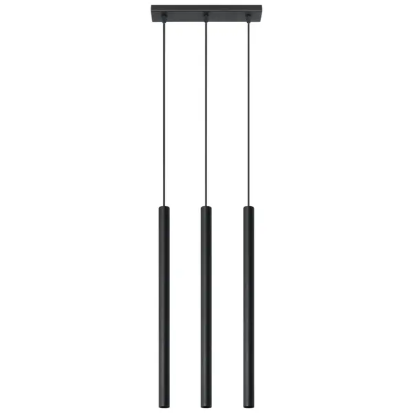 Lustra suspendata Pastelo Negru 30x5x90 cm