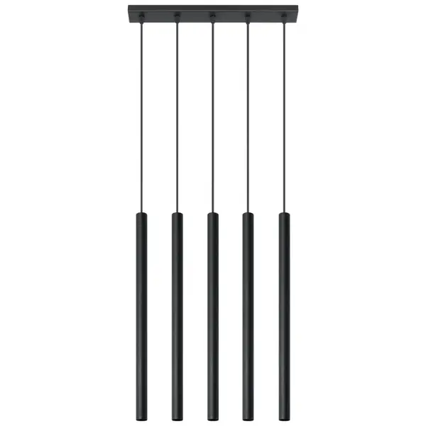 Lustra suspendata Pastelo Negru 45x5x90 cm