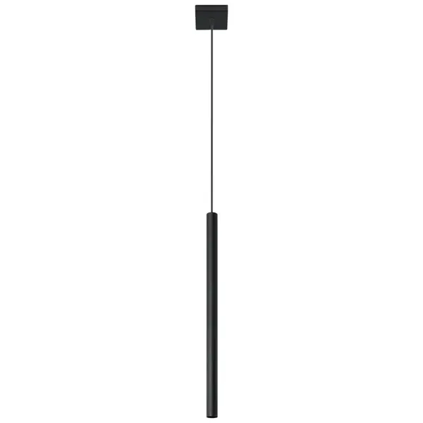 Lustra suspendata Pastelo Negru 8x8x100 cm