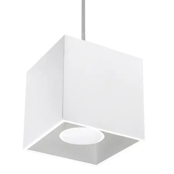 Lustra suspendata Quad Alb 10x10x110 cm