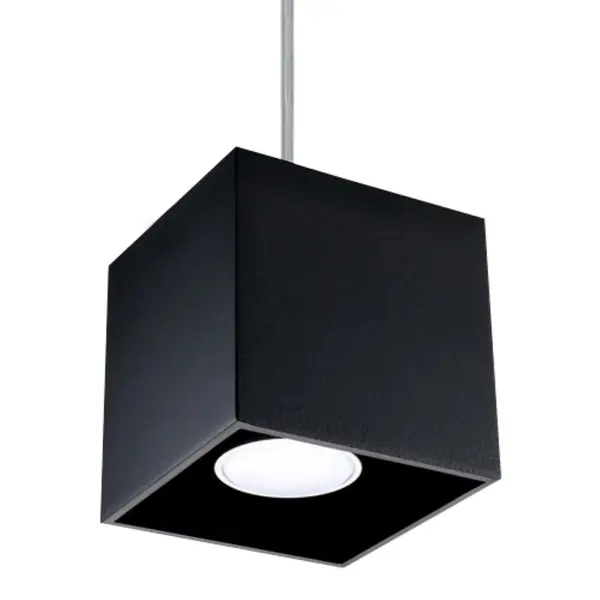 Lustra suspendata Quad Negru 10x10x110 cm