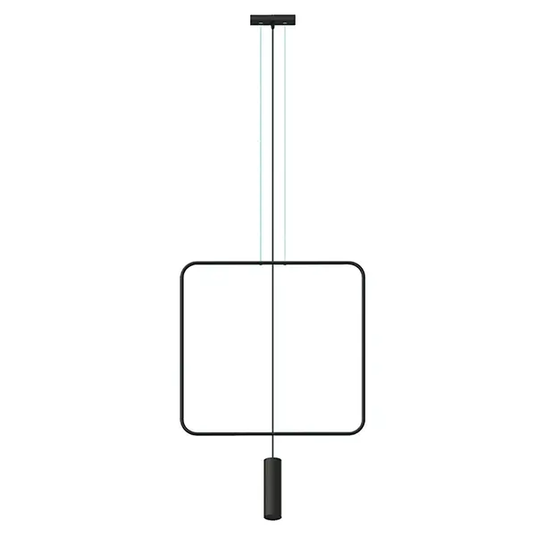 Lustra suspendata Rana Negru 61x6x175 cm