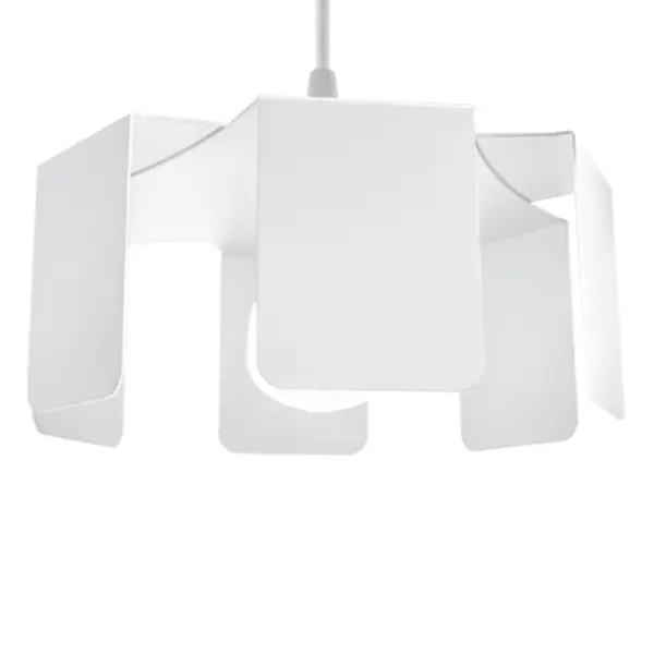 Lustra suspendata Tulip Alb 24x24x110 cm