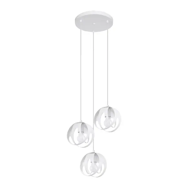 Lustra suspendata Tulos Alb 30x30x117 cm