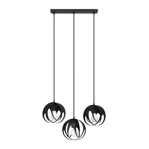 Lustra suspendata Tulos Negru 50x16x117 cm