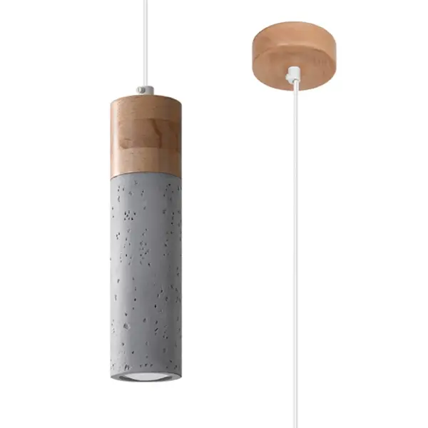 Lustra suspendata Zane Natural 10x10x120 cm