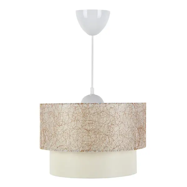Lustra tavan PWL-1087, alb-Gri, D30x20 cm