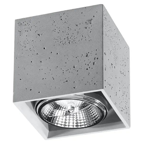 Lustra Valde din beton Gri 14x14x14 cm