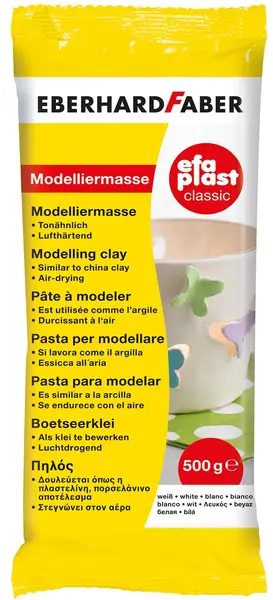 Lut de modelat Eberhard Faber - 0.5 kg, alb