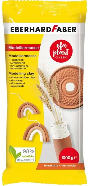 Lut de modelat Eberhard Faber - EFA Plast classic, 1 kg, maro