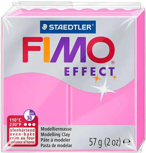 Lut polimeric Staedtler - Fimo Effect, 57 g, roz